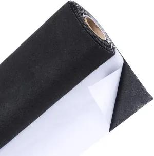 Caydo Large Black Self Adhesive Felt Roll Shelf Liner for DIY Projects Costume, Jewelry Drawer Craft Fabric Peel Stick 15.7" x 78.7"