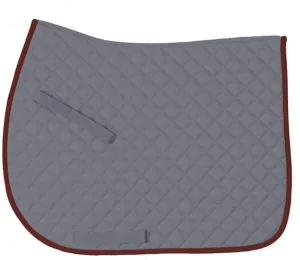 CENTAUR Imperial All Purpose Saddle Pad (Grey/Burgundy)