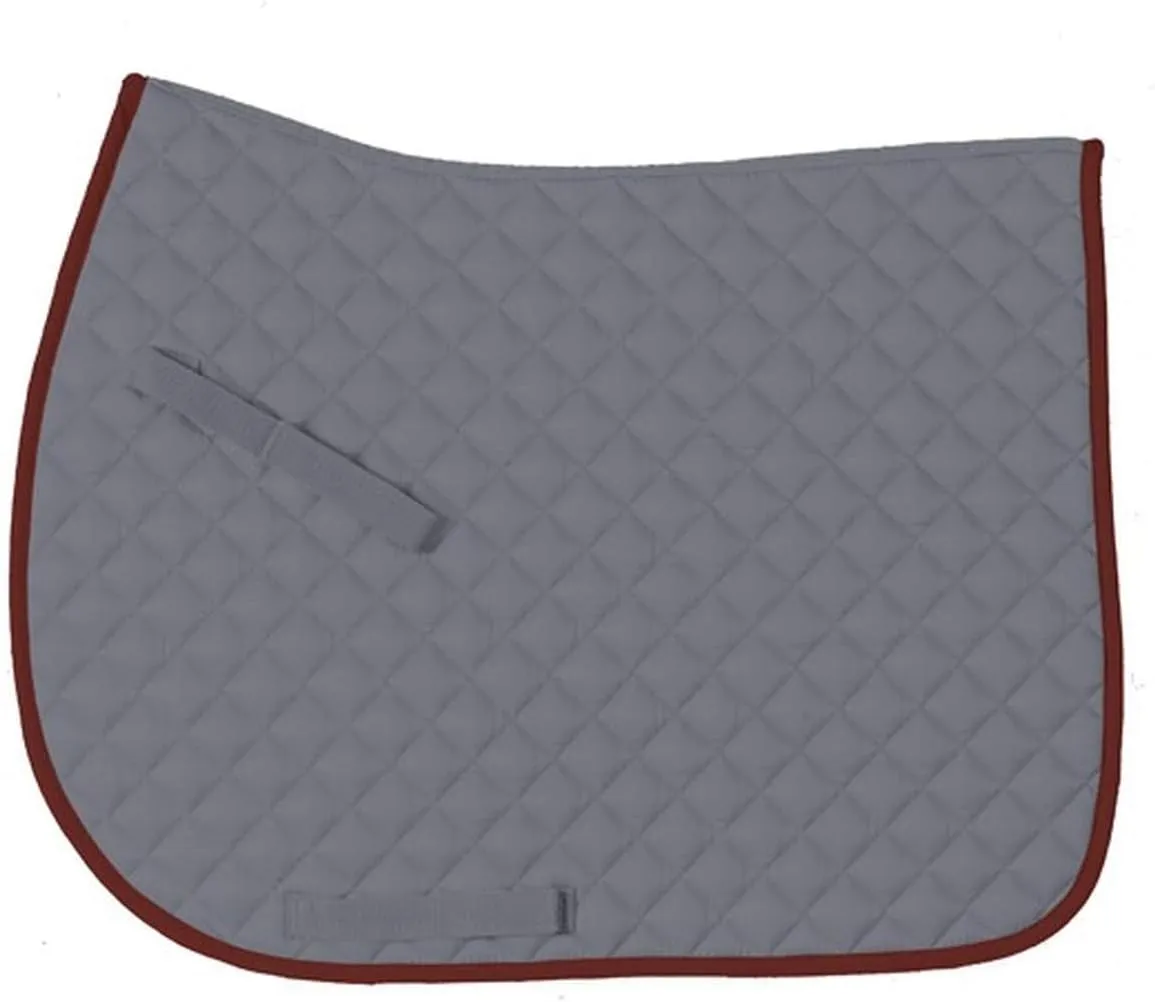 CENTAUR Imperial All Purpose Saddle Pad (Grey/Burgundy)
