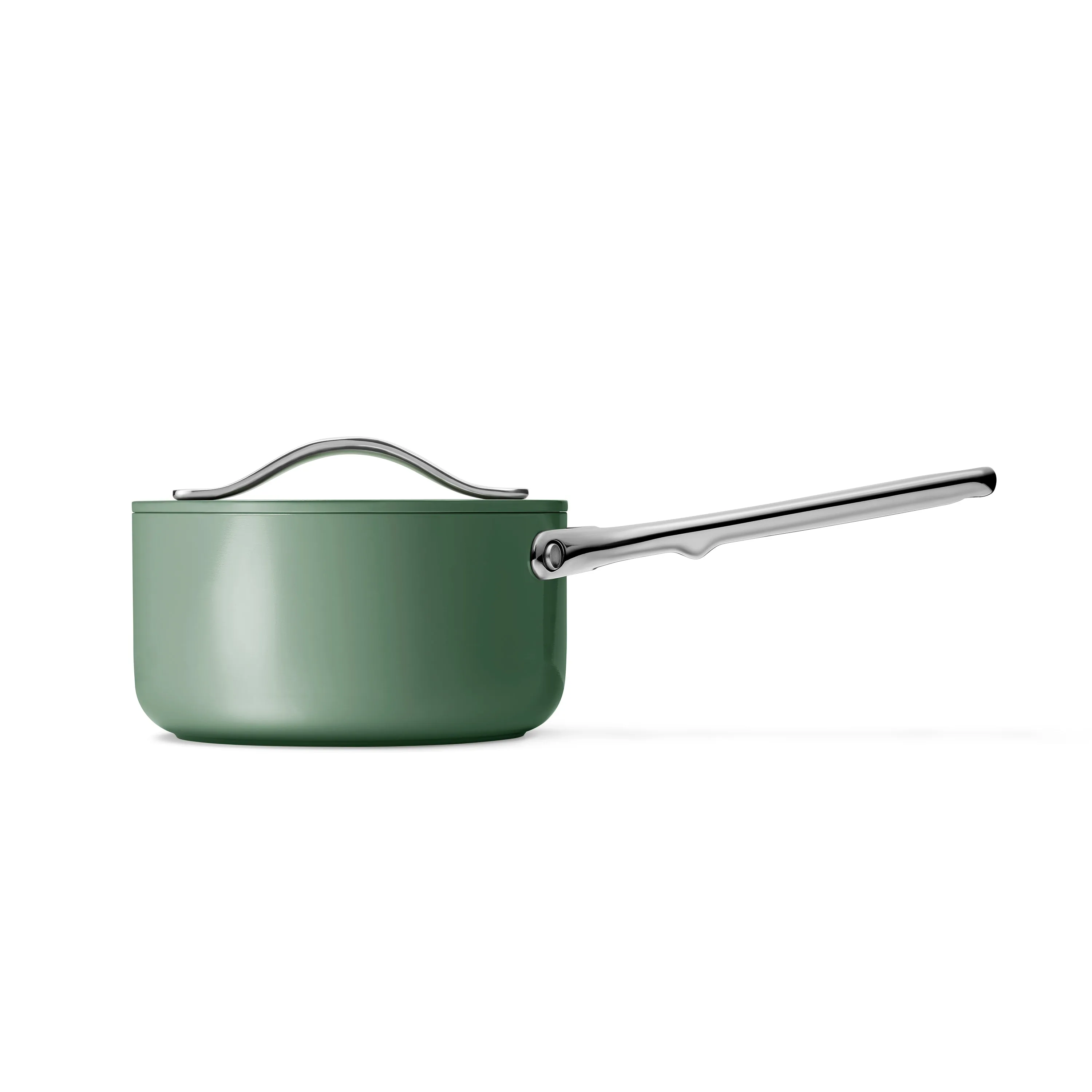 Ceramic Sauce Pan with Lid, 1.75 qt