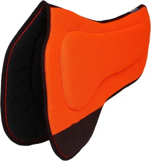 CHALLENGER 27"x18" Western Round Skirt Barrel Neoprene Saddle Pad Black 39199
