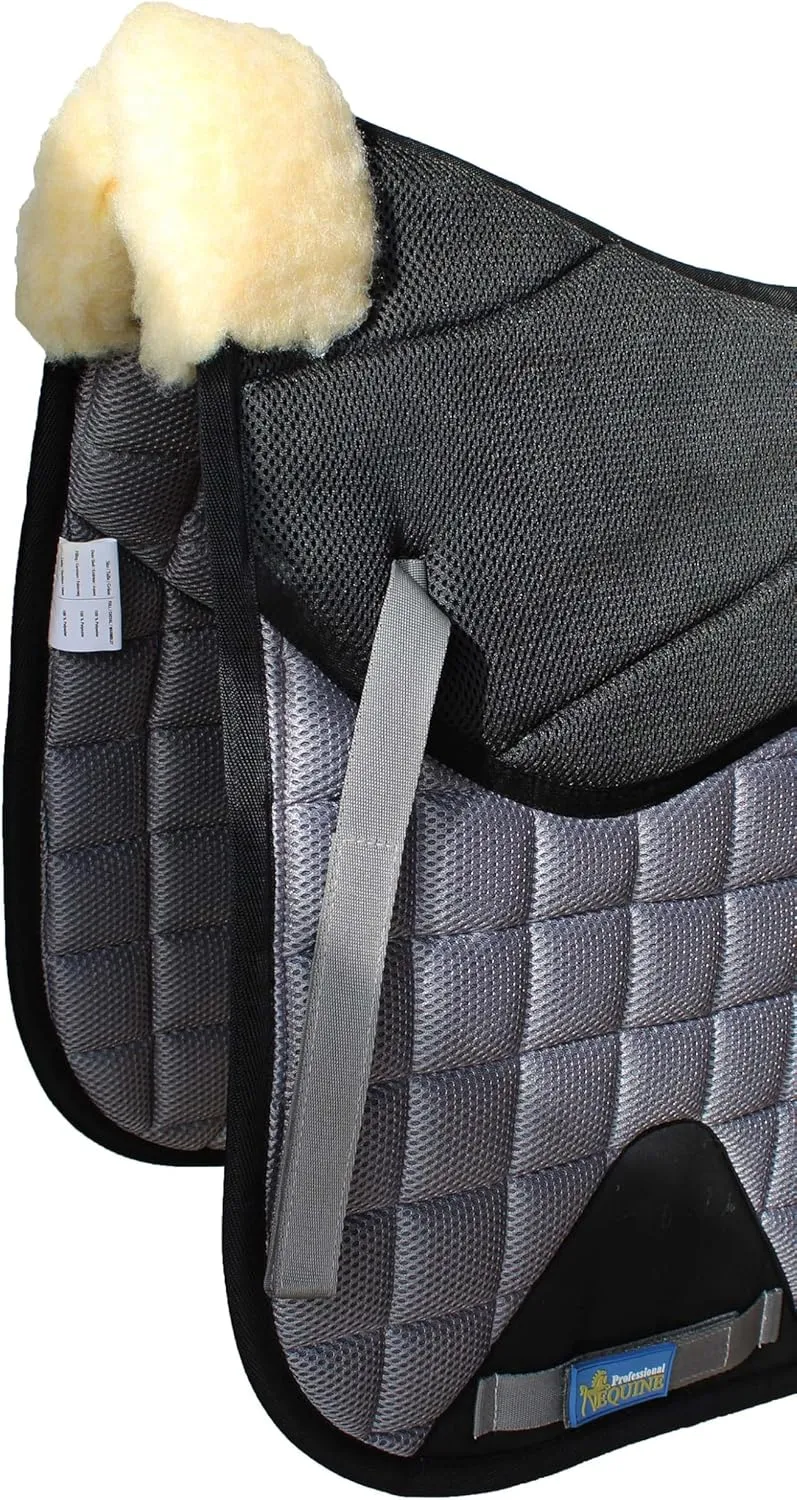 CHALLENGER Horse English Quilted Dressage Square Contoured Lightweight Trail Saddle Pad 72TS30