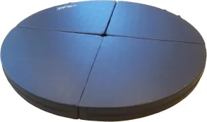 Circular Multi-Use Skid Proof Portable Dance Pole Crash Mat. 6 Foot Wide Pink/Black Exercise and Yoga Safety Cushion w/EPE Foam Padding & Pleather Covering for Superior Protection.