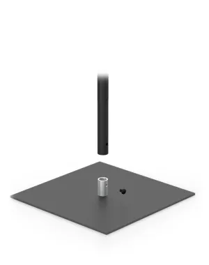 Classic Banner Stand 12 Wide Square Base | Black