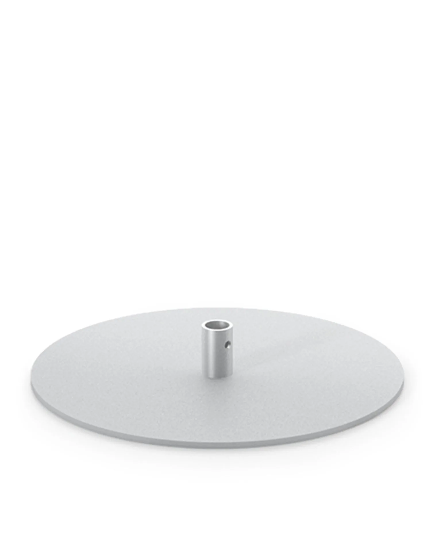 Classic Banner Stand 24 Wide Round Base | Silver