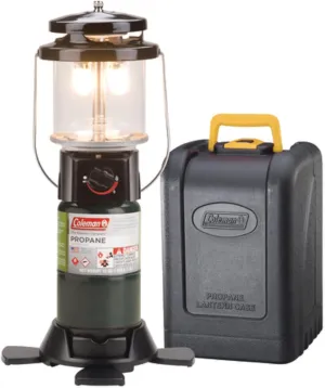 Coleman 1000L Deluxe Propane Lantern with Carry Case, Gas Lamp with Adjustable Brightness & Collapsible Footed Base