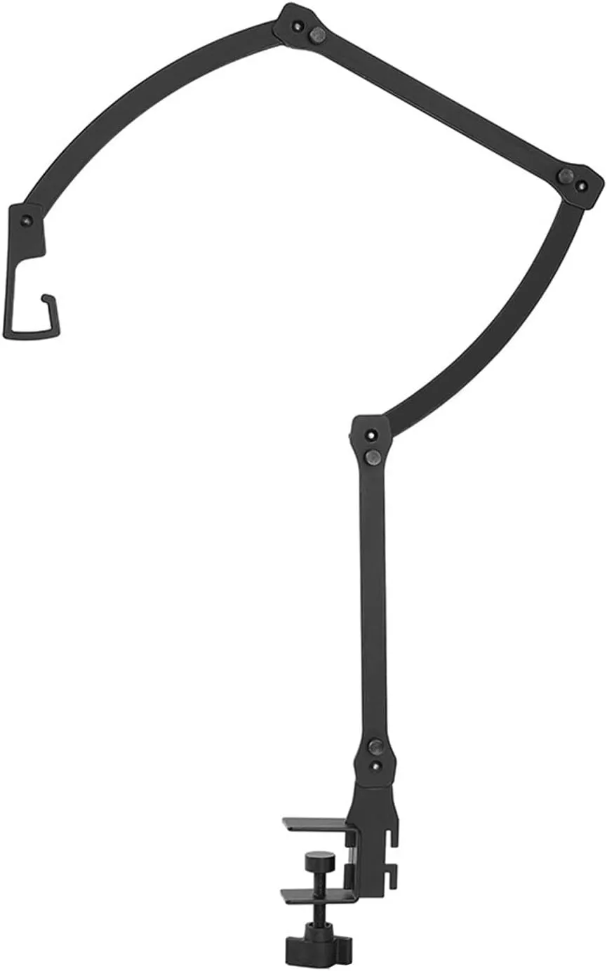 Collapsible Lantern Stand for Camping Heat lamp Holder Portable lamp Holder Camping lamp Accessories Camping Equipment Camping Essentials Reptile Heat lamp Holder (360°Swing arm)