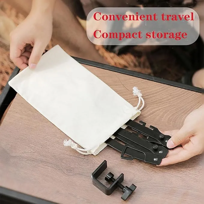 Collapsible Lantern Stand for Camping Heat lamp Holder Portable lamp Holder Camping lamp Accessories Camping Equipment Camping Essentials Reptile Heat lamp Holder (360°Swing arm)