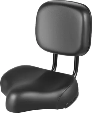 Comfortable Tricycle Bike Saddle Seat Rest Universal Bicycle Wide Cushion Soft Bike Seat Pad with Adjustable Backrest Replacement for Most Tricycle Bike Bicycle Vehicle