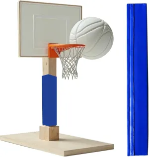 Commercial Basketball Safety Pad Tall 3 4 5 6 Feet, All-Weather Column & Pillar Pole Post Padding, Square Basketball Pole Padding for Parks/Playgrounds/Garage