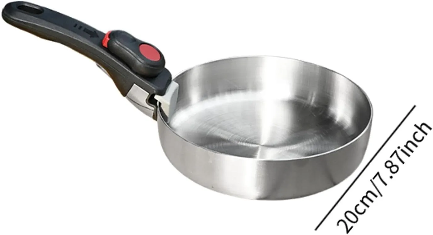 Compact Cookware for Camping Including Frying Pan and Cooking Pot