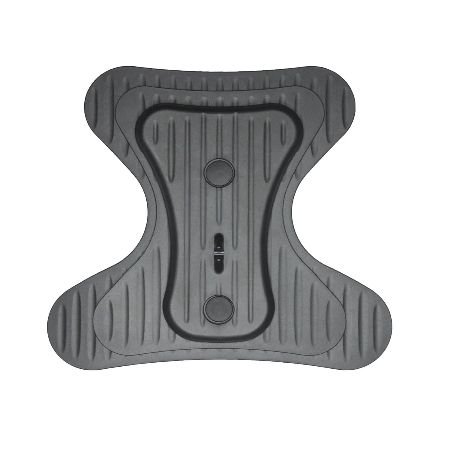 Compatible with Herman Miller Classic Aeron Chairs, PostureFit Butterfly Lumbar Support Replacement with Polyurethane Back Pad, Graphite Black, Sizes A B C Universal