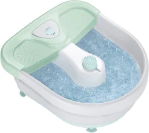 Conair Soothing Pedicure Foot Spa Bath with Bubbles, Deep Basin Relaxing Foot Bath with Jets, Seafoam/White