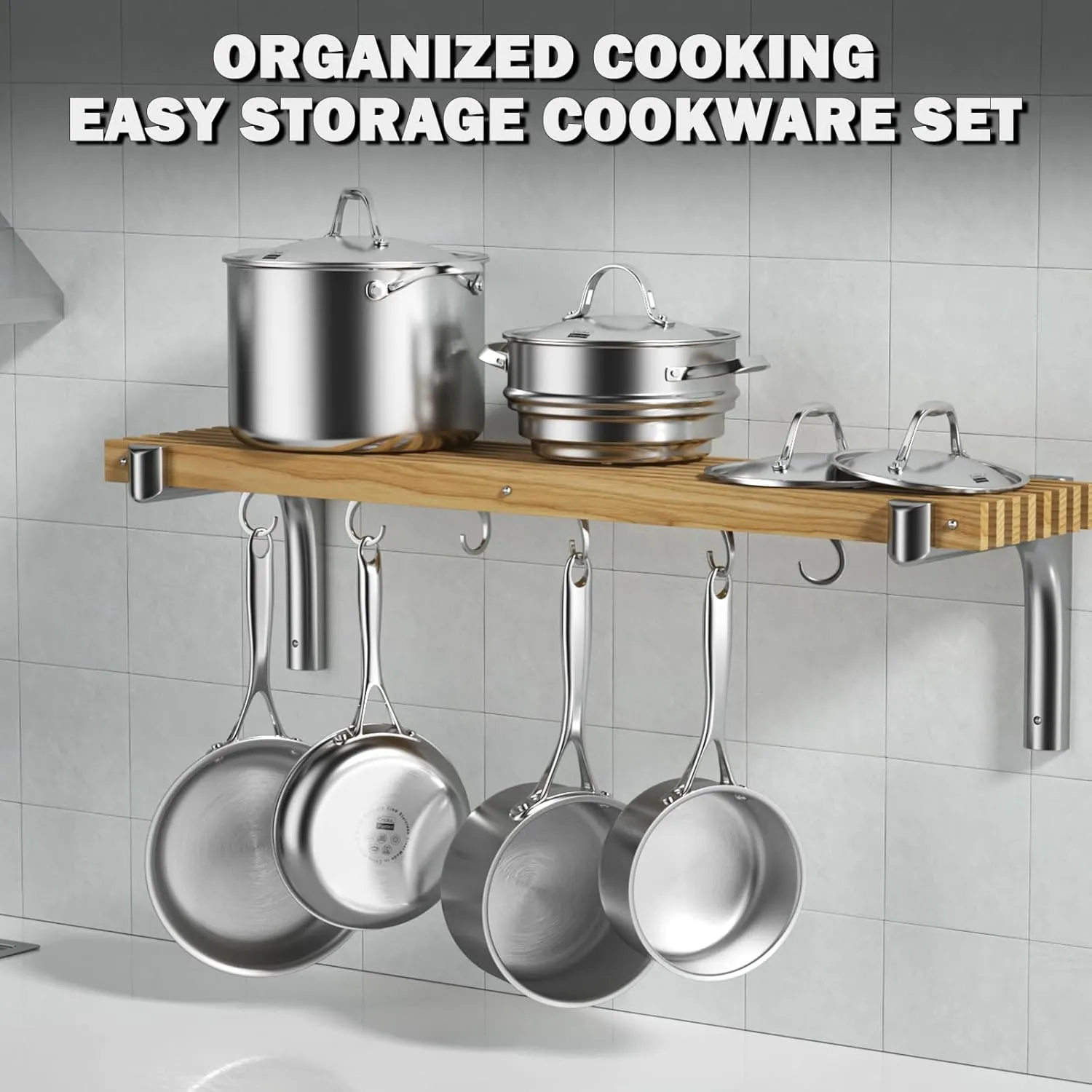 Cooks Standard Multi-Ply Clad Saucepan, 1.5 Quarts, Silver