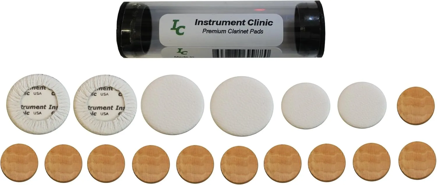Cork/Kangaroo Leather Clarinet Pad Set, Email Your Clarinet Model, Made in USA! (Selmer)