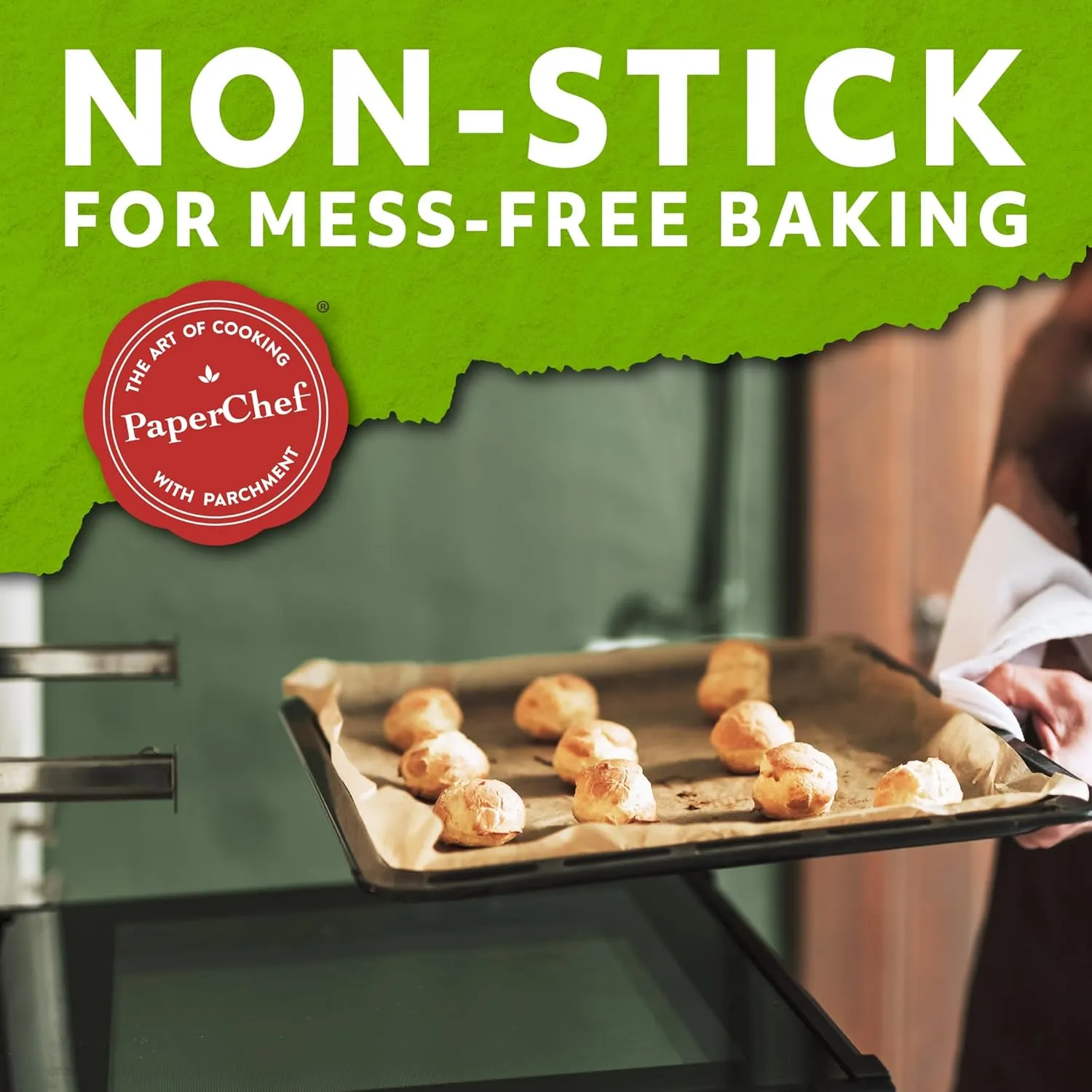 Culinary, Unbleached Parchment Paper - Multipurpose, Non-Stick Paper - 15" x 33' - 41 sq ft - 2 Pack