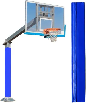 Customizable Basketball Hoop Padding for Pole, UV-Resistant Playground/Basement/Garage Safety Pad, All-Weather Wrap Around Pole Protection Pads