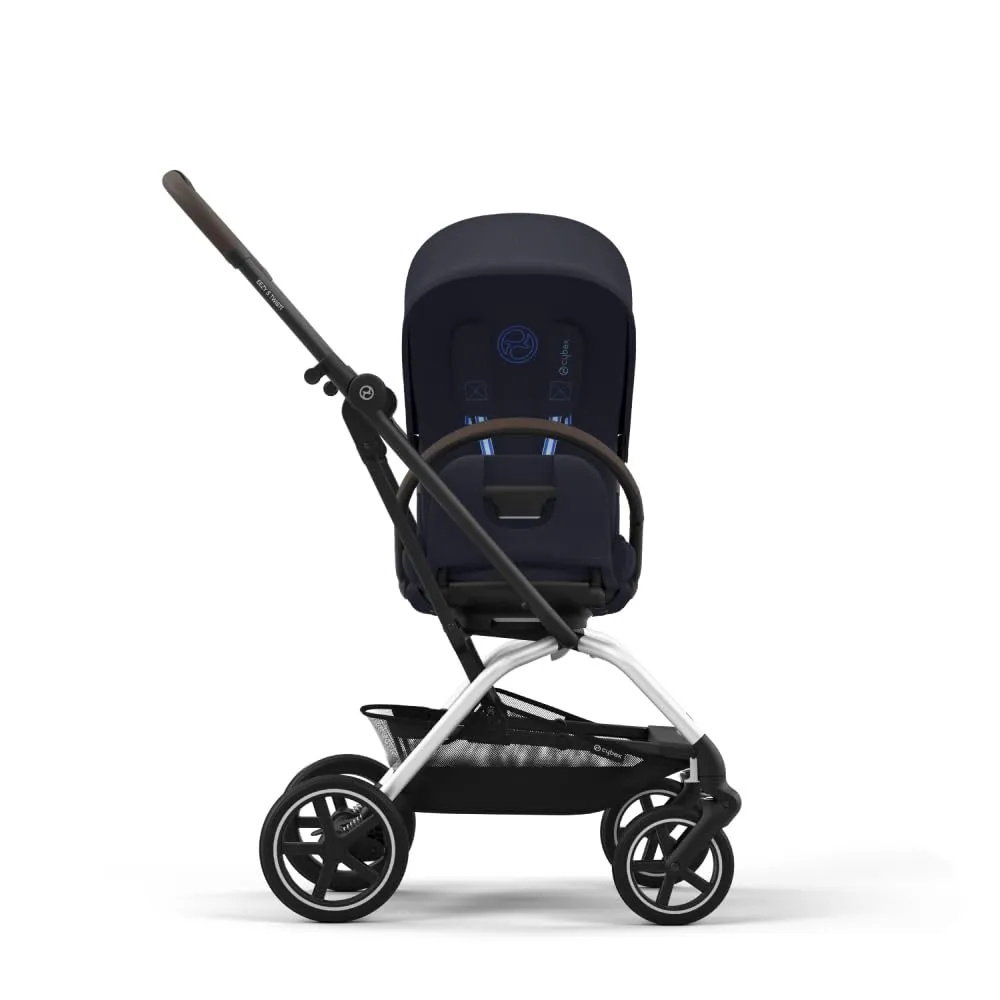 CYBEX Eezy S Twist  2 V2 Baby Stroller with 360° Rotating Seat for Infants 6 Months and Up - Compatible with CYBEX Car Seats, Dark Blue
