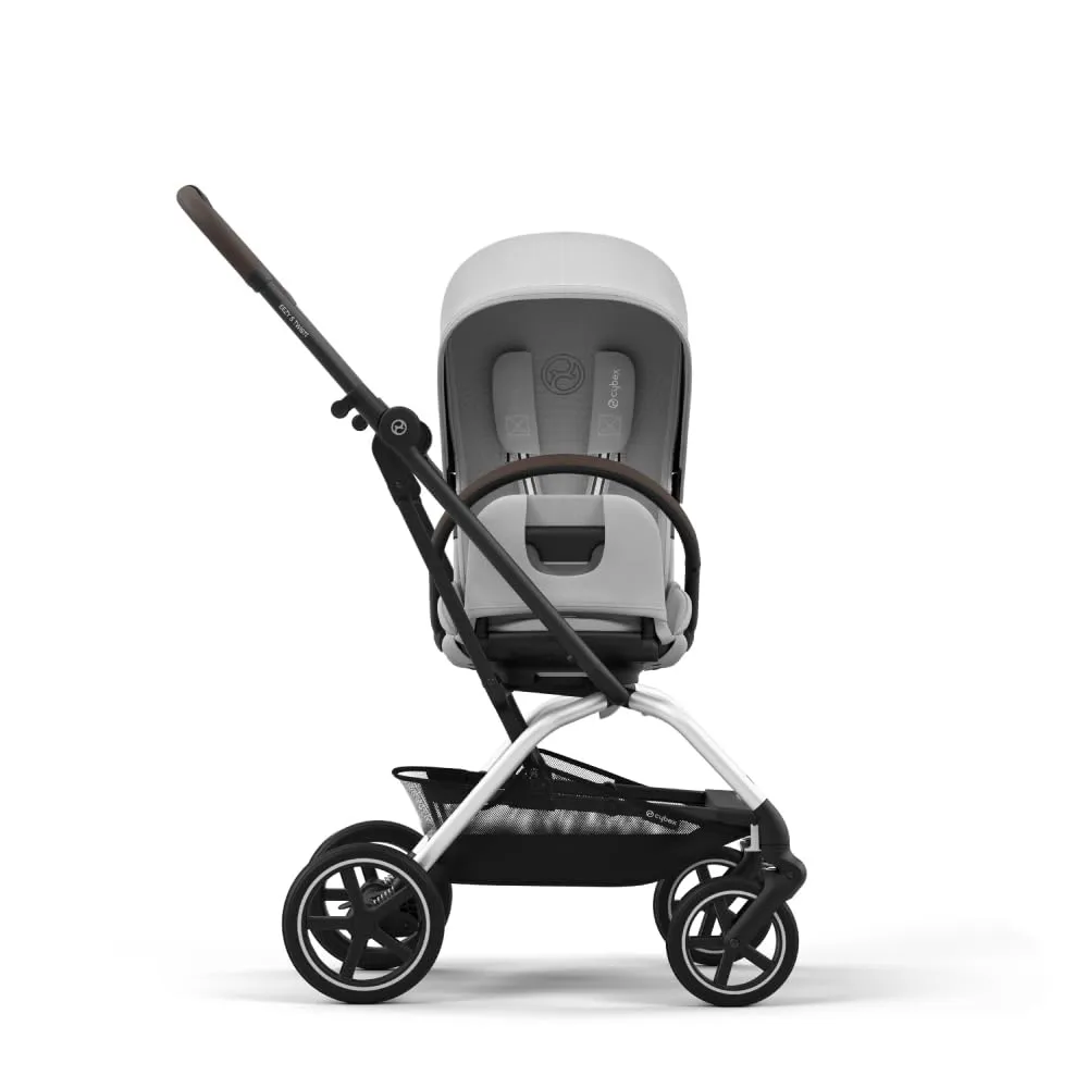 CYBEX Eezy S Twist  2 V2 Baby Stroller with 360° Rotating Seat for Infants 6 Months and Up - Compatible with CYBEX Car Seats, Fog Grey
