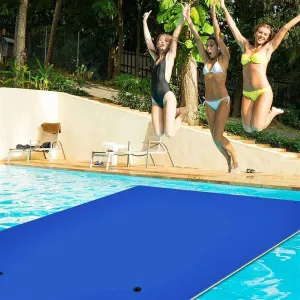DARZYS Floating Water Mat, Floating Mat, Water Trampoline, Tear-Resistant XPE Foam Mat for Lake, Beach, Ocean(Blue,5.5mx1.8mx2.2cm)