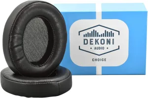 Dekoni Replacement for Audeze Mobius and Penrose Earpads, Gaming Headset Foam Pads, Black, 1 Pair (Choice Leather)