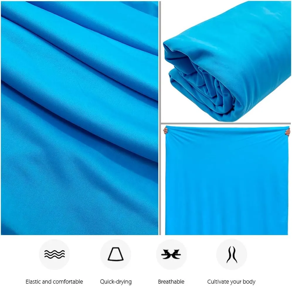 Deluxe Aerial Silks Equipment Set - 11 Yards Aerial Yoga Hammock Swing for Acrobatic, Circus Arts, Dance (L:10m W:2.8m)