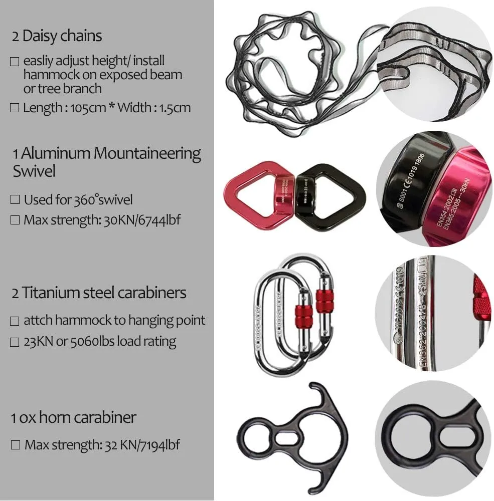 Deluxe Aerial Silks Equipment Set - 11 Yards Aerial Yoga Hammock Swing for Acrobatic, Circus Arts, Dance (L:10m W:2.8m)