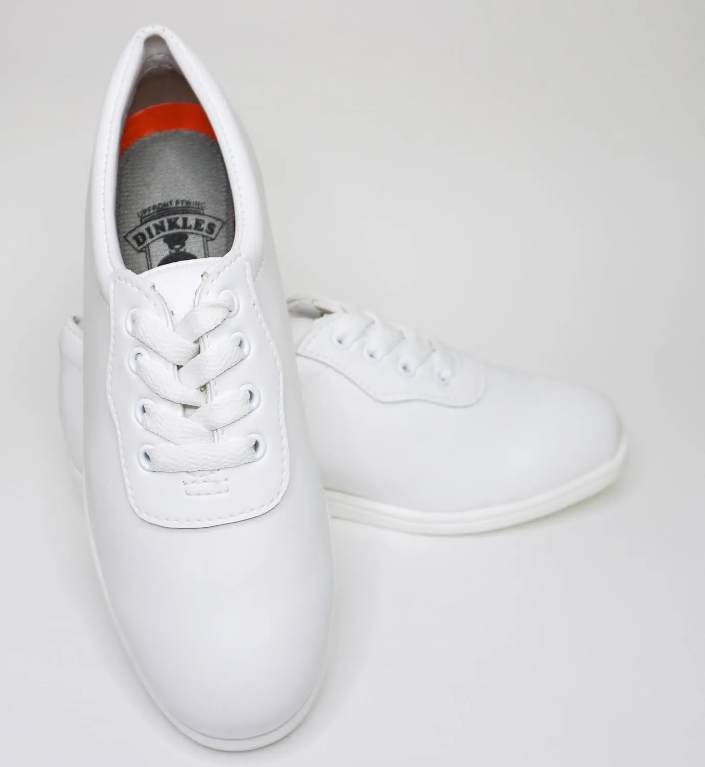 Dinkles Men's Glide Marching Band Shoes, Comfortable, Medium Width, White