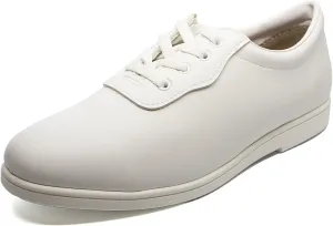 DINKLES Men's Glide Marching Band Shoes, Comfortable, Wide Width, White