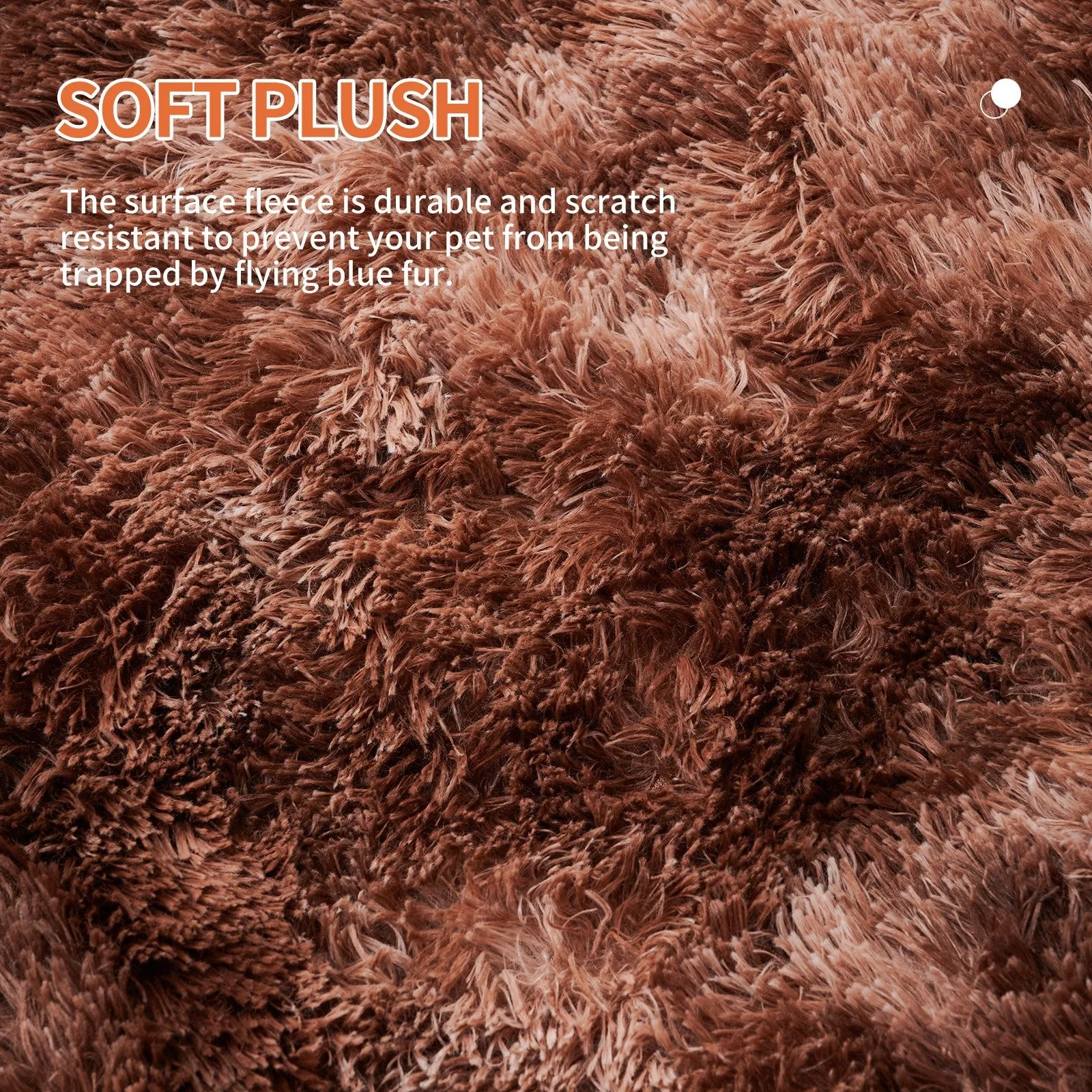 Dog Couch Bed Mat - Fluffy Plush Dog Sofa Bed With Blancket