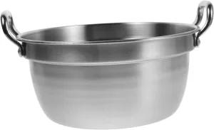 Double Handle Camping Pot Stainless Steel Ramen Cookware Set Fast Heating Noodle Pot Perfect for Camping Travel Outdoor Cooking
