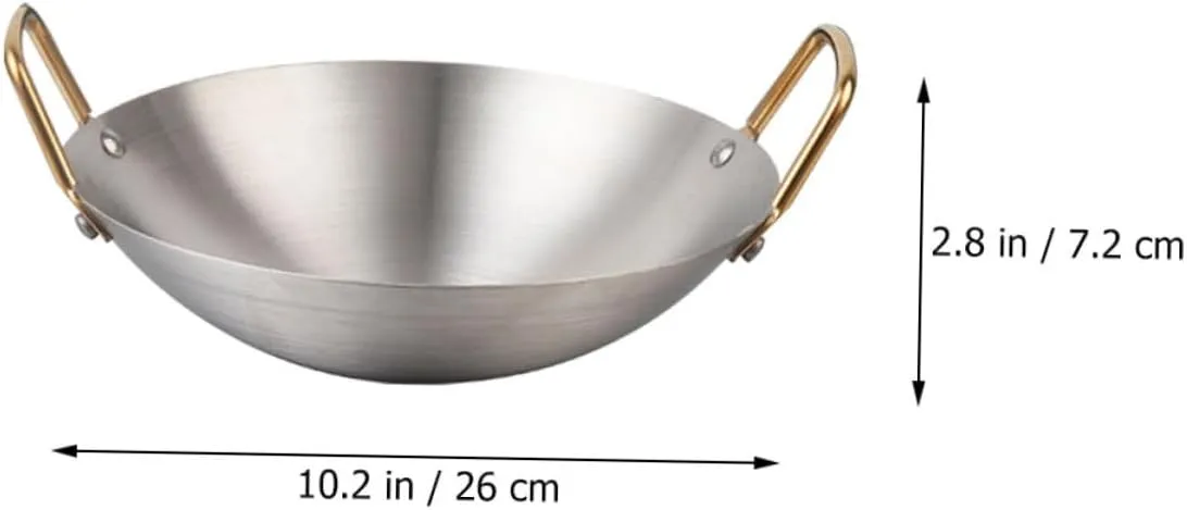 Double Handled Dry Pot Versatile Cooking Pan for Seafood Beef Wok for Stoves Smooth Design for Home Kitchen Use