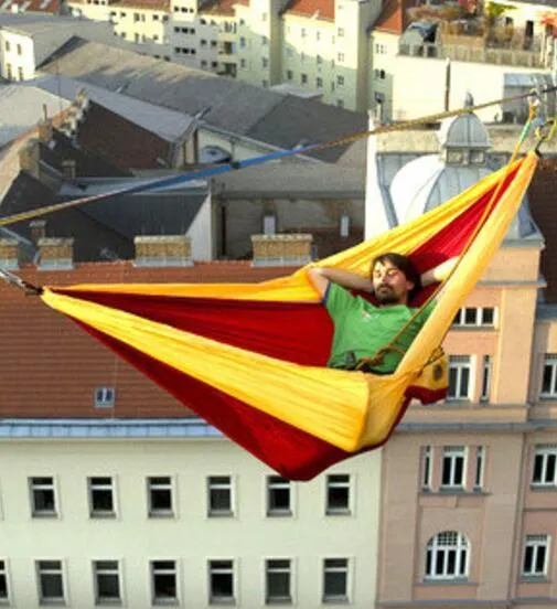 Double Ready-made selection Portable Parachute Oversized savings Green Hammock Resistant Nylon Ultralight