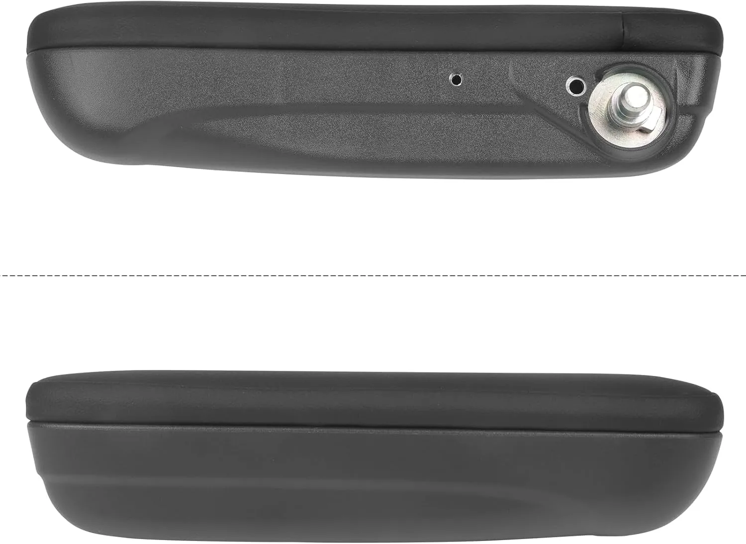 Driver Side Black Front Seat Armrest Replacement Compatible with 2016 2017 2018 2019 F-iat 500, Adjustable Arm Rest Elbow Support Pad, Replaces 6BV31KRLAA