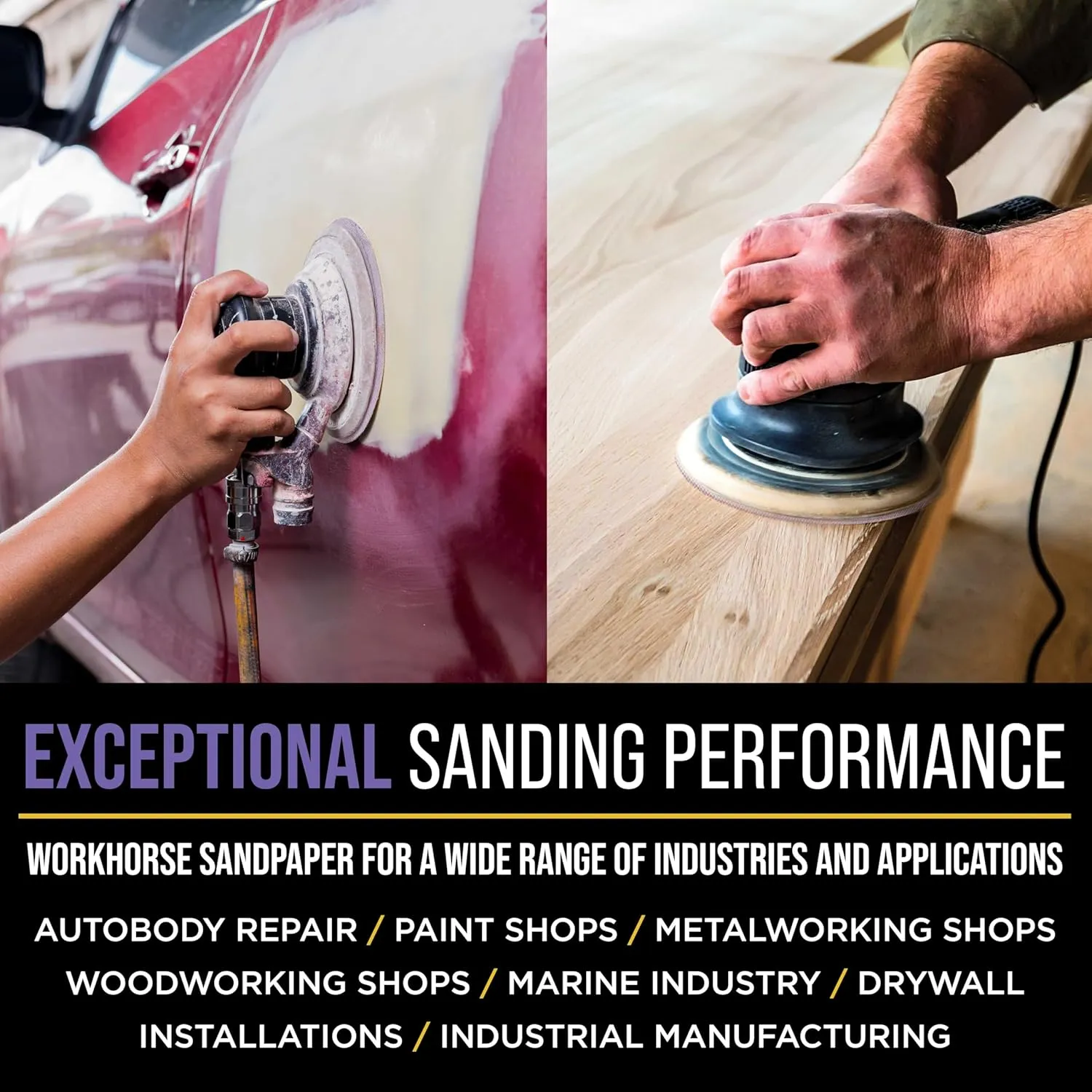 Dura-Gold Premium 120 Grit 5" Purple Ceramic Mesh Sanding Discs, Box of 30 - Dustless Hook & Loop Backing Sandpaper for DA & Random Orbital Sanders - Long-Lasting Fast Cut - Woodworking, Auto Paint