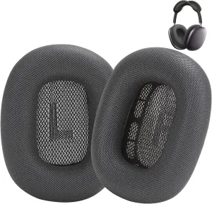 Ear Cushions for AirPods Max Headphones Earpads Replacement Ear Pad Covers Earmuffs with Protein Leather, Memory Foam and Magnet Black