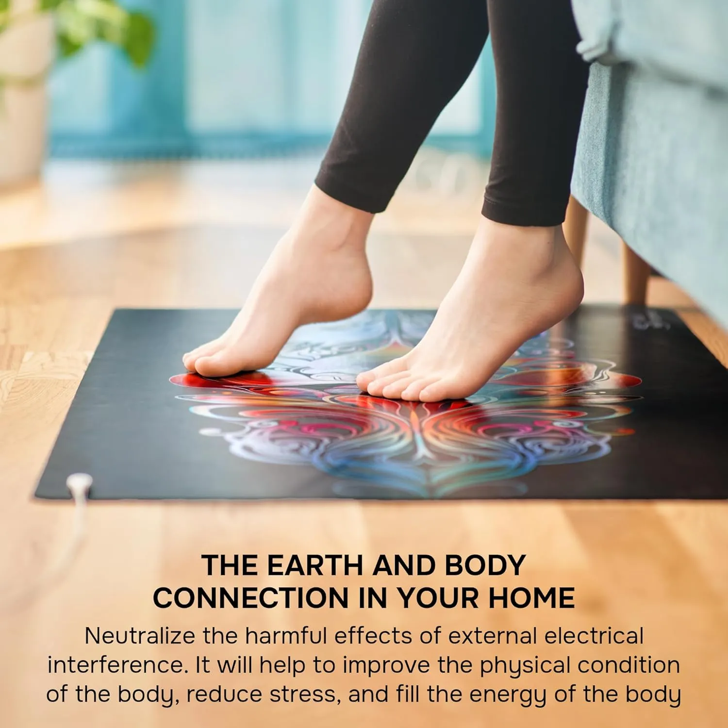 Earthing Mat 23.6"x35.4" - Colored Grounding Pad for Feet