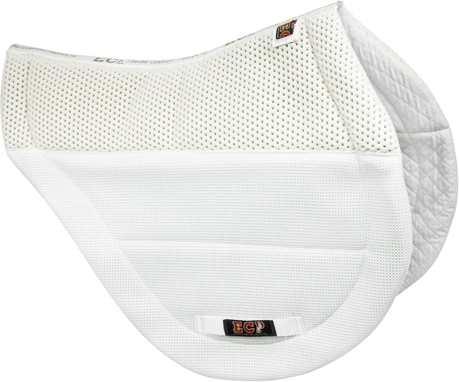 ECP Equine Comfort Products Grip Tech Eventing Saddle Pad, Non-Slip, Shock-Absorbing, Breathable, Compression Foam for Comfort, Ideal for Jumping, Dressage, Trails, and Shows