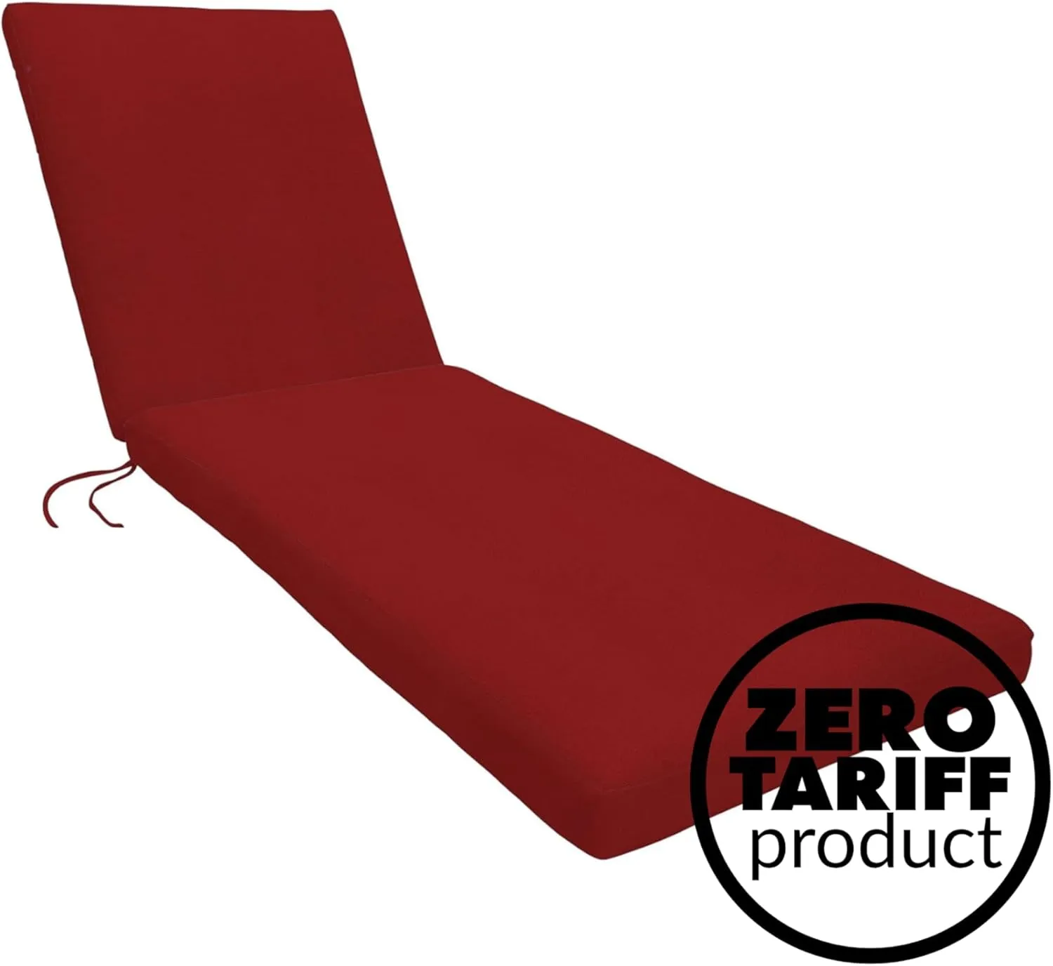 Eddie Bauer Cushion Chair Pad, 26" X 50" X 2 1/2", Canvas Jockey Red