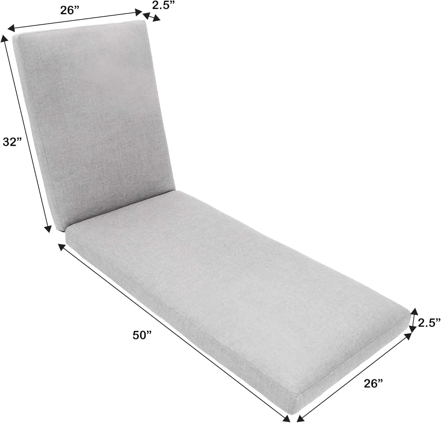 Eddie Bauer Cushion Chair Pad, 26" X 50" X 2 1/2", Canvas Jockey Red