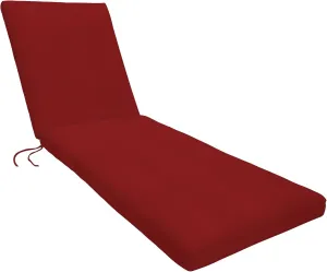 Eddie Bauer Cushion Chair Pad, 26" X 50" X 2 1/2", Canvas Jockey Red