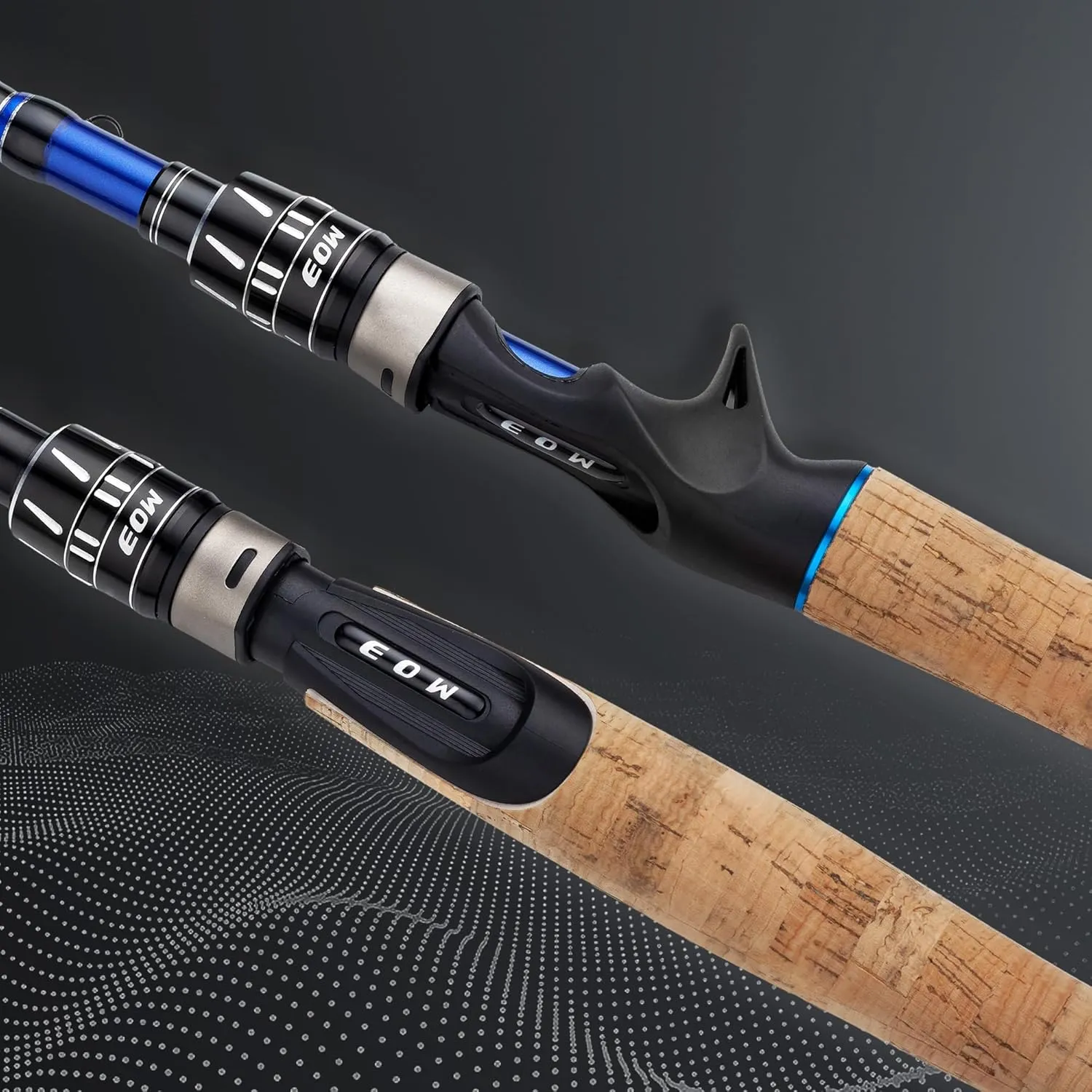 EOW XPEDITE PRO Portable Telescopic Casting and Spinning Fishing Rods, 24T Carbon Blanks & Solid Carbon Tip, Cork Handle, Travel Rod, Short Collapsible Rods