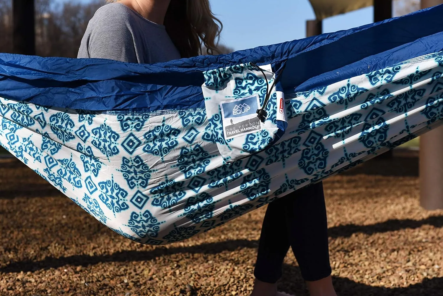 Equip Lightweight Hammock Perfect Backpacking & Camping Hammock, Supports Up to 500lbs & Patterns