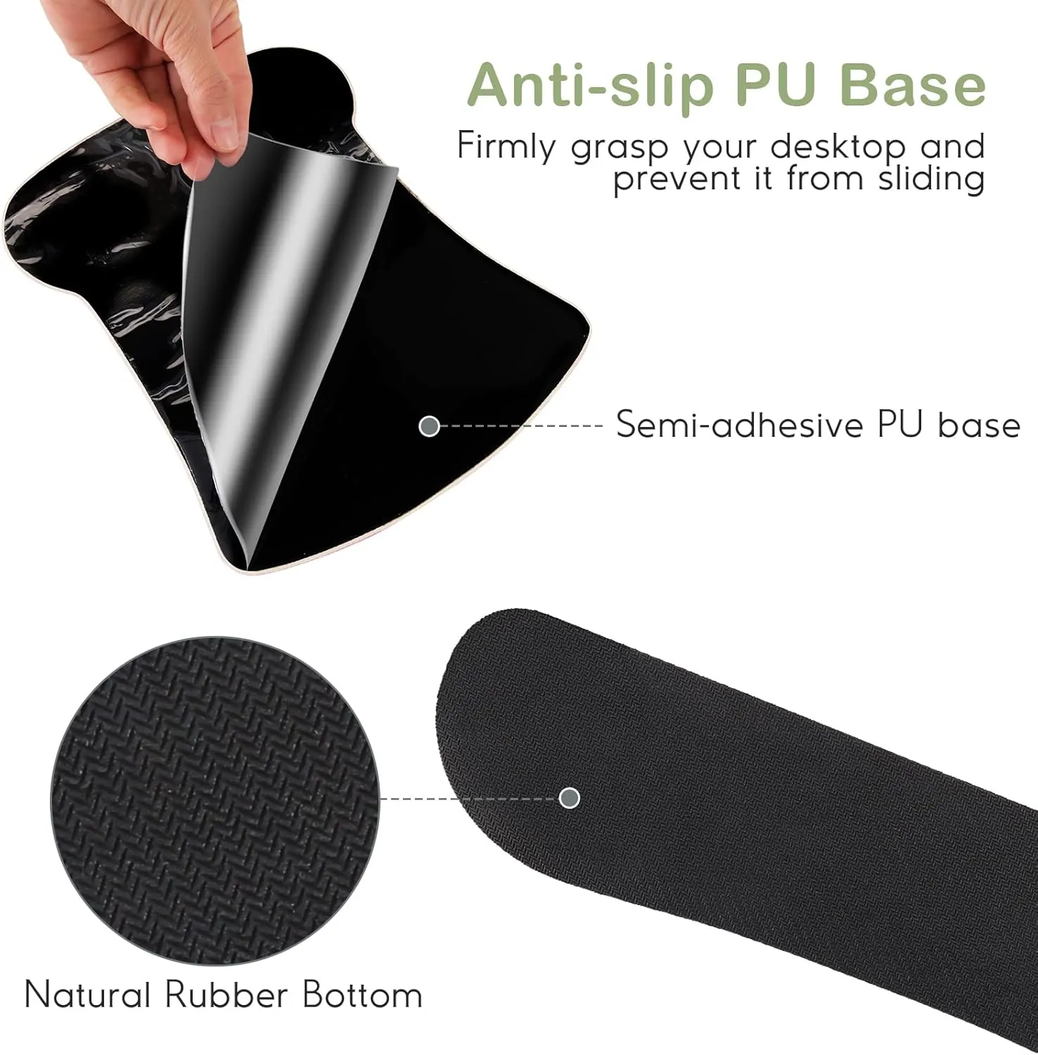 Ergonomic Mouse Pad with Wrist Support Gel, DINKY Upgraded Keyboard Wrist Rest Pad Set, Lovely Coaster with Non-Slip PU Base Mouse Pads for Working, Gaming and Family-Weeds Palnts