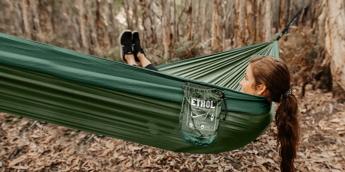 Etrol Toucan Hammock 2 person - Army Green Brown