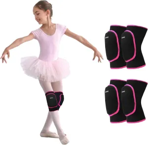 EULANT Kids Knee Pad for Dancers, Soft Anti-Slip Breathable Protective Knee Brace Pad, Volleyball Elastic Knee Support for Yoga Running Cycling Gym Workout Exercise, Kneepads for Junior Youth