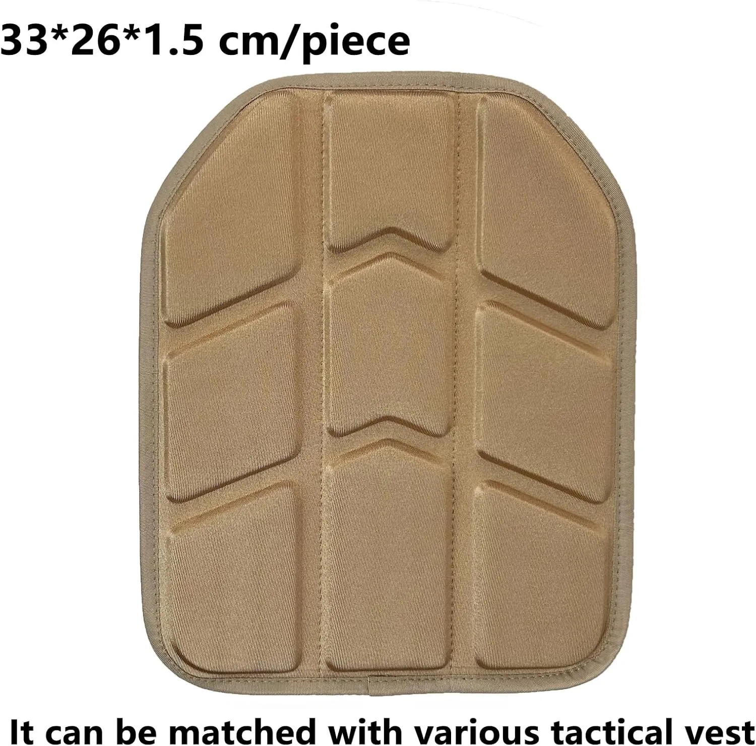 EVA Foam Padding Breathable Soft Molded Insert Pad Tactical Accessories Gear Ergonomic Light 2pcs