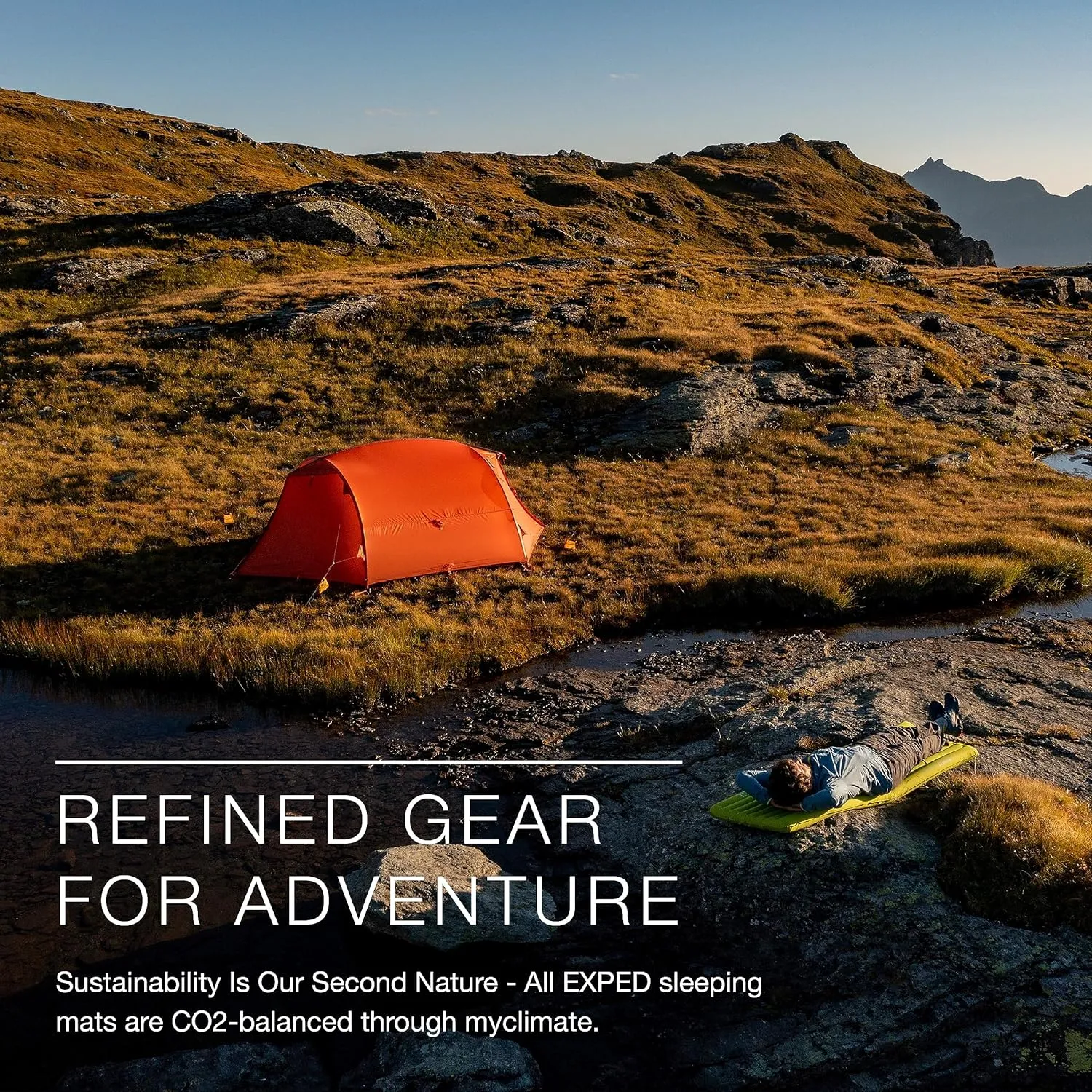 Exped Ultra Series: 1R, 3R, 5R, 7R Single & Duo - Lightweight Backpacking Mat - Packable and Comfortable - Sleeping Pad with Pumpbag for Self-Inflation