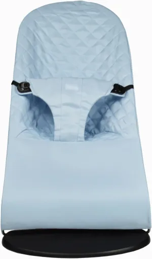 Fabric seat for Bouncer Compatible with Babyjörn Bouncer (Cover, seat): Balance, Soft & Bliss. Cover for Baby Bouncer. Baby seat for Hammock: Ergonomic. Hypoallergenic - Soft Blue