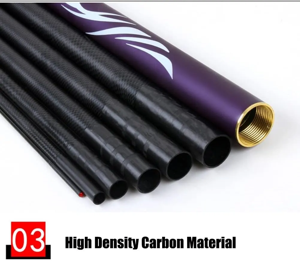 Fishing Rod Telescopic Carbon Carp Rods Super Hard Ultralight Hand Pole 28 Tone Rivers Lakes Reservoirs Streams 3.6m 3.9m 4.5m 5.4m 5.7m 6.3m 7.2m